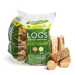 Kiln Dried Logs Firewood Small Bag  (Log size 25cm)