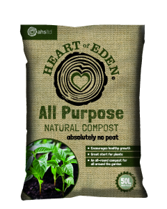 Heart of Eden All Purpose Natural Compost is a premium quality compost, enriched with naturally occurring nutrients and balanced fertiliser levels to ensure healthy and vigorous plants at all stages of growth. 